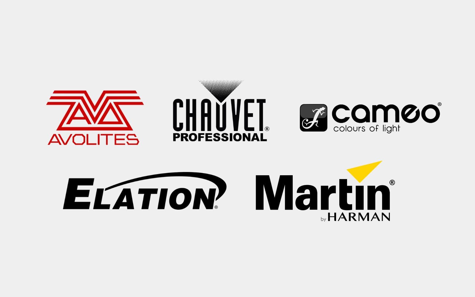 PSW Lighting Brands: Avolites, Chauvet, Cameo, Elation, and Martin